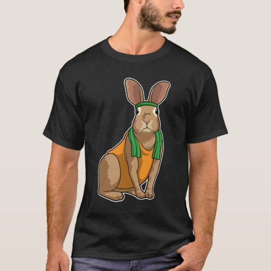 Rabbit as Runner with Towel T-shirt (Voorkant)