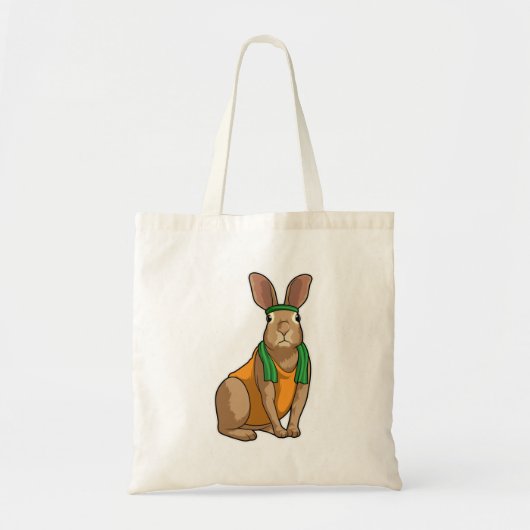 Rabbit as Runner with Towel Tote Bag (Voorkant)