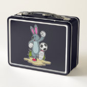 Rabbit as Soccer player with Soccer (Achterkant)