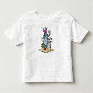 Rabbit as Soccer player with Soccer Kinder Shirts