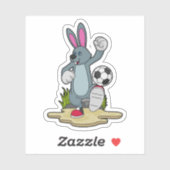 Rabbit as Soccer player with Soccer Sticker (Vel)