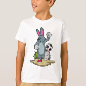 Rabbit as Soccer player with Soccer T-shirt (Voorkant)