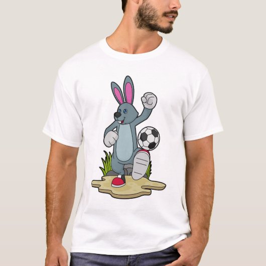 Rabbit as Soccer player with Soccer T-shirt (Voorkant)