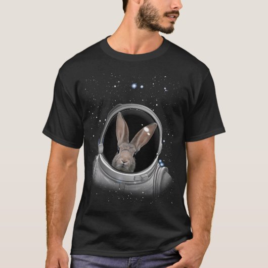 Rabbit Astronaut Space Astronomie Astronaut Rabbit T-shirt (Voorkant)