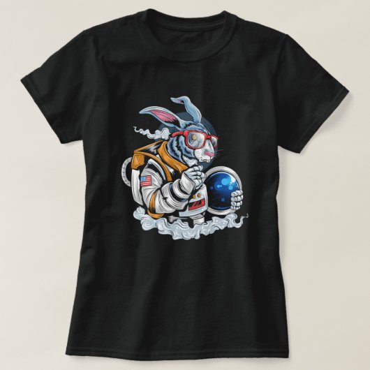 Rabbit Astronaut T-shirt (Design voorkant)