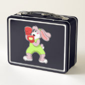 Rabbit at Boxing with Boxing gloves (Achterkant)