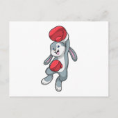 Rabbit at Boxing with Boxing gloves Briefkaart (Voorkant)