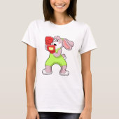 Rabbit at Boxing with Boxing gloves T-shirt (Voorkant)