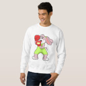 Rabbit at Boxing with Boxing gloves Trui (Voorkant volledig)