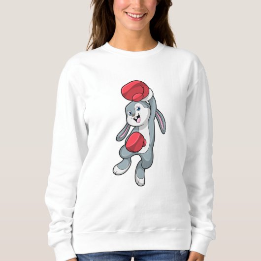 Rabbit at Boxing with Boxing gloves Trui (Voorkant)