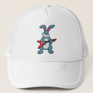 Rabbit at Music with Guitar Trucker Pet
