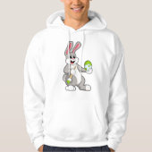 Rabbit at Painting with Egg Hoodie (Voorkant)