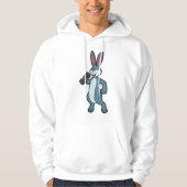 Rabbit at Sterke training met Dumbbell Hoodie (Voorkant)
