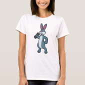 Rabbit at Sterke training met Dumbbell T-shirt (Voorkant)