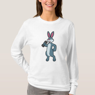 Rabbit at Sterke training met Dumbbell T-shirt