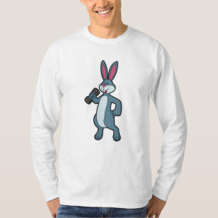 Rabbit at Sterke training met Dumbbell T-shirt