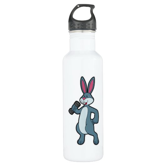 Rabbit at Sterke training met Dumbbell Waterfles (Voorkant)
