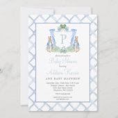 Rabbit Baby shower Invitation Kaart (Voorkant)