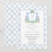 Rabbit Baby shower Invitation Kaart (Voorkant / Achterkant)