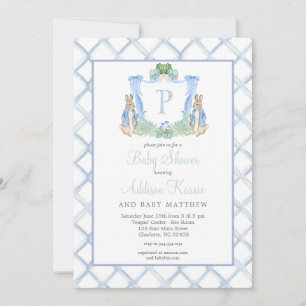 Rabbit Baby shower Invitation Kaart