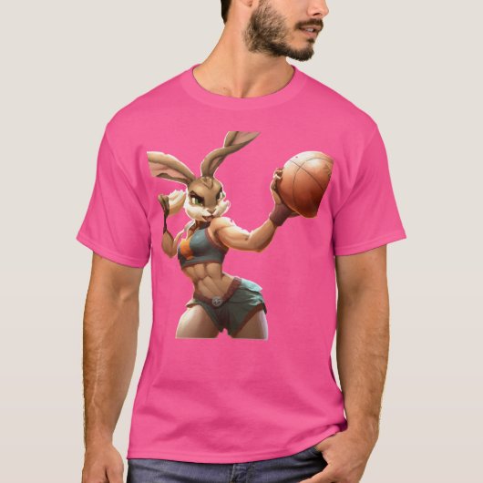 Rabbit Basketball T-shirt (Voorkant)