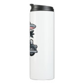 Rabbit Biker Pet Funny Motorcycle Thermosbeker (Geroteerd rechts)