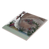 Rabbit Bird Jacobean Floral Tile Mural 8pc L Row 4 Tegeltje (Zijkant)
