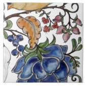 Rabbit Bird Jacobean Floral Tile Mural 8pc R Row2 Tegeltje (Voorkant)