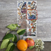 Rabbit Bird Jacobean Floral Tile Mural 8pc R Row2 Tegeltje