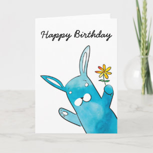 Rabbit Birthday Kaart