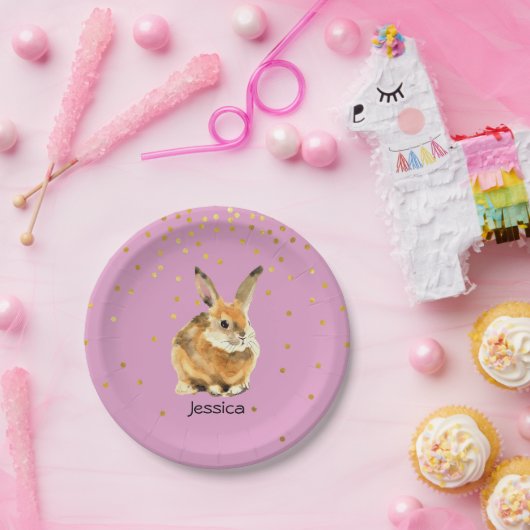 Rabbit Birthday Party Paper Bord (Feest)
