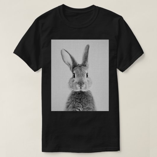 Rabbit Black amp White Graphic T-shirt (Design voorkant)