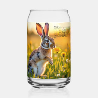 Rabbit Blikvorm Glas