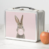 Rabbit Blowing Pink Bubble gum   (In situ)