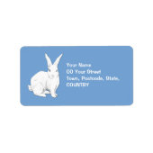 Rabbit blue Address Label (Voorkant)