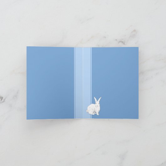 Rabbit Blue Bedankt voor je briefkaart (Binnen)