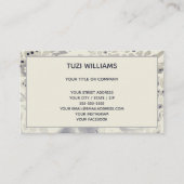 Rabbit Blue Grey Waterverf Moderne Natuur Aangepas Visitekaartje (Voorkant)