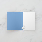 Rabbit Blue Note Card Feestdagen Kaart (Binnen)