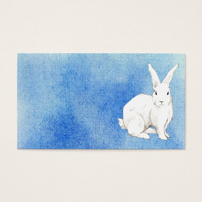 Rabbit Blue Profile Card Visitekaartje (Voorkant)