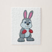 Rabbit Boxer Boxer Boxing-handschoenen Legpuzzel (Verticaal)