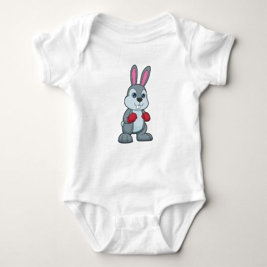 Rabbit Boxer Boxer Boxing-handschoenen Romper (Voorkant)