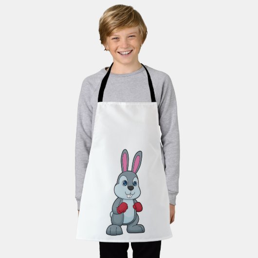 Rabbit Boxer Boxer Boxing-handschoenen Schort (Gedragen)