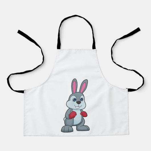Rabbit Boxer Boxer Boxing-handschoenen Schort (Voorkant)