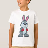 Rabbit Boxer Boxer Boxing-handschoenen T-shirt (Voorkant)