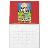 Rabbit Bunny Art Calendar Elk jaar Tuzi Williams Kalender (Feb 2026)