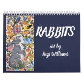 Rabbit Bunny Art Calendar Elk jaar Tuzi Williams Kalender (Hoes)