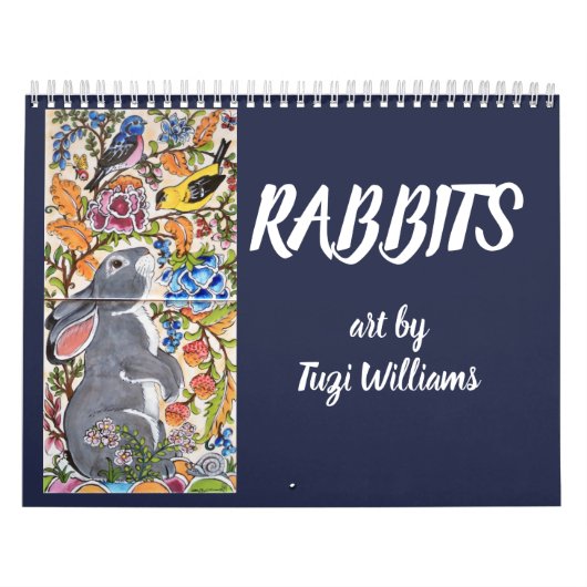 Rabbit Bunny Art Calendar Elk jaar Tuzi Williams Kalender (Hoes)