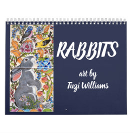 Rabbit Bunny Art Calendar Elk jaar Tuzi Williams Kalender