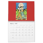 Rabbit Bunny Art Calendar Elk jaar Tuzi Williams Kalender (Feb 2027)