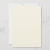 Rabbit Bunny Birthday Invitation Kaart (Achterkant)